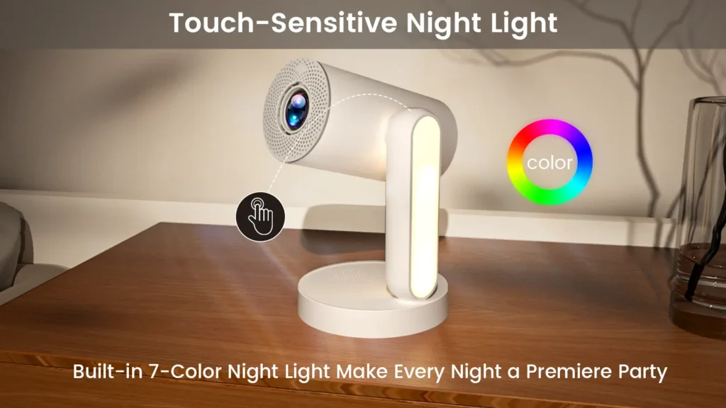 Portable TV projector with LED light source