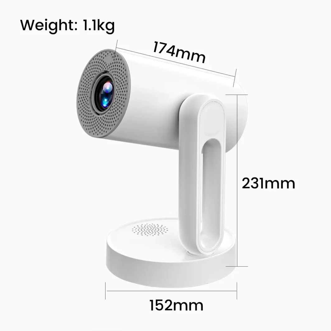 Handheld Bluetooth projector with built-in Bluetooth connectivity