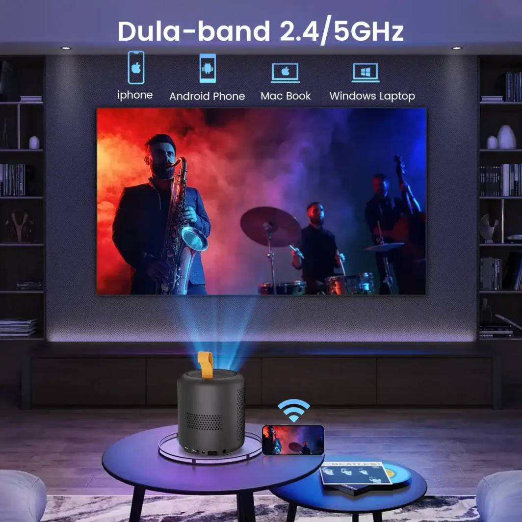 Mini projector with Bluetooth for phone connectivity