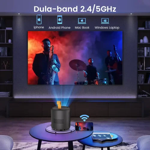 Mini projector with Bluetooth for phone connectivity
