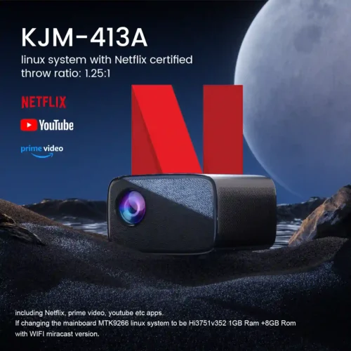 Good HD projector with built-in Netflix and YouTube