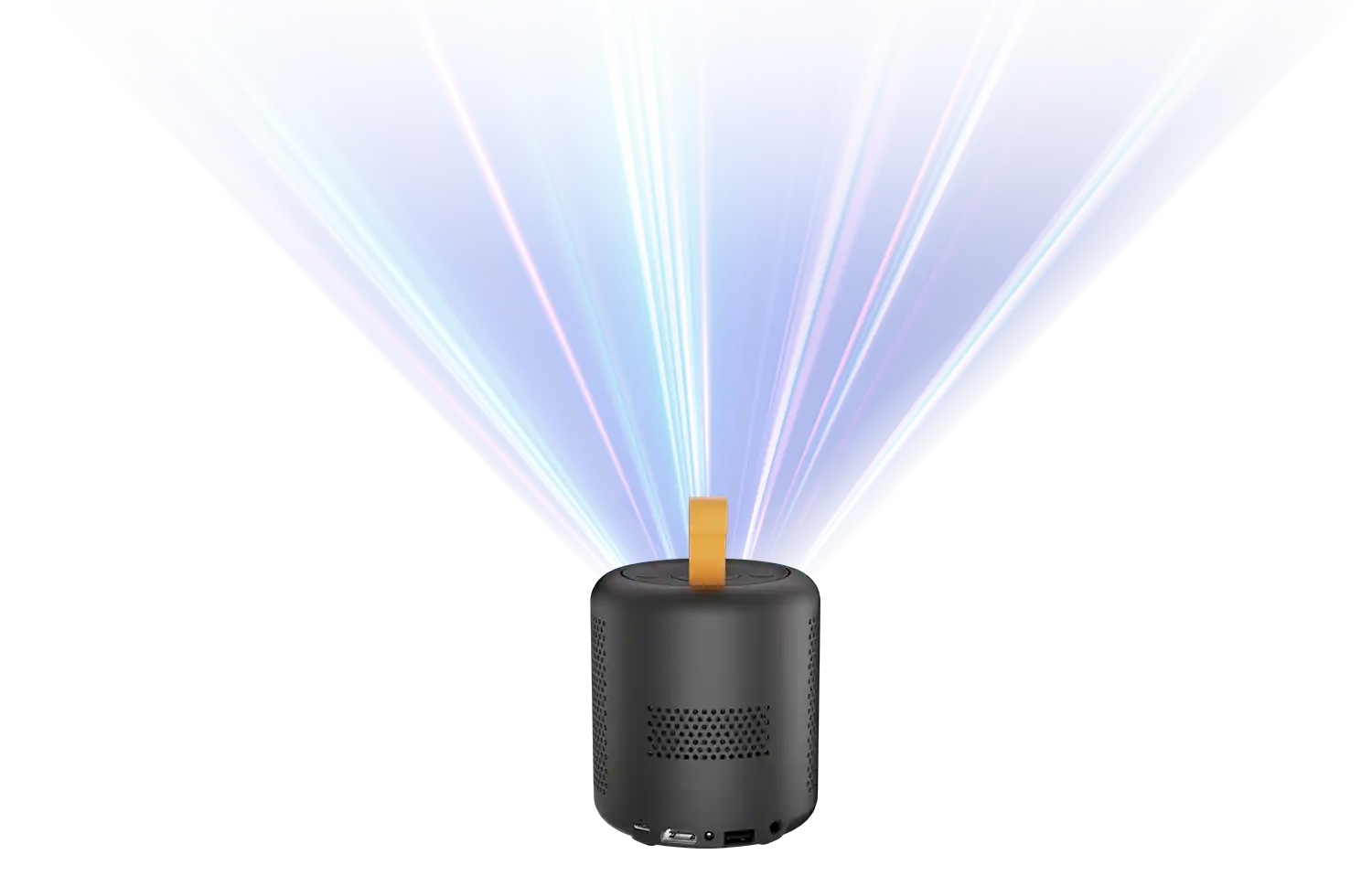 Front View of Handheld Google TV Projector for Android