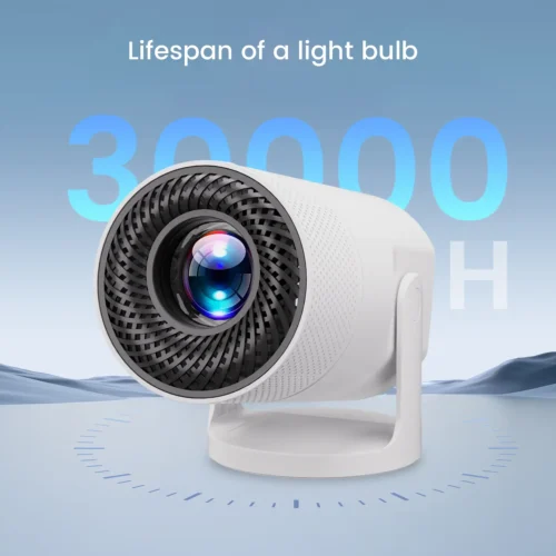 Mini portable projector featuring 30,000-hour long-lasting light source
