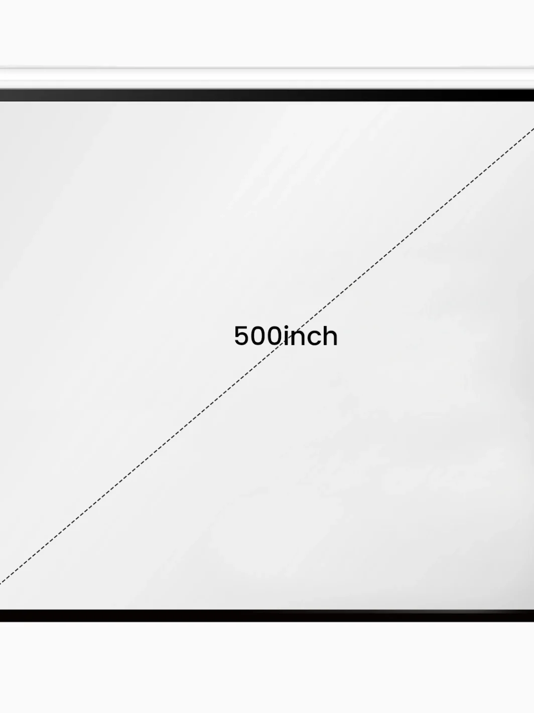Écran de diffusion personnalisé 150-500" blanc mat